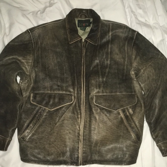 distressed bomber jacket